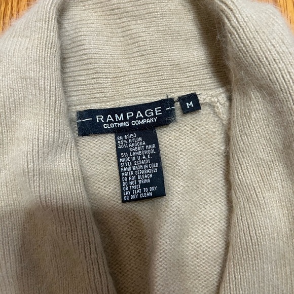 Vintage Y2K Soft Angora Cardigan With Belt Size Medium - Picture 4 of 9